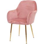 Pinke Moderne Mendler Esszimmerstühle & Küchenstühle aus Samt mit Armlehne Breite 0-50cm, Höhe 0-50cm, Tiefe 0-50cm 