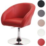 Rote Moderne Mendler Designer Stühle aus Kunstleder höhenverstellbar Breite 50-100cm, Höhe 50-100cm, Tiefe 50-100cm 