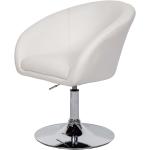 Weiße Moderne Mendler Designer Stühle aus Kunstleder höhenverstellbar Breite 50-100cm, Höhe 0-50cm, Tiefe 50-100cm 
