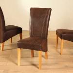 Hellbraune Moderne Massivio Stuhl-Serie aus Massivholz Breite 0-50cm, Höhe 100-150cm, Tiefe 50-100cm 2-teilig 