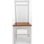 Weiße Life Meubles Holzstühle lackiert aus Massivholz Breite 0-50cm, Höhe 100-150cm, Tiefe 0-50cm 2-teilig 