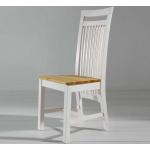 Weiße Life Meubles Esszimmerstühle & Küchenstühle gebeizt aus Massivholz Breite 0-50cm, Höhe 100-150cm, Tiefe 0-50cm 2-teilig 