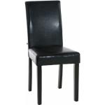 Reduzierte Schwarze Moderne CLP Trading Esszimmerstühle ohne Armlehne aus Kunstleder Breite 0-50cm, Höhe 0-50cm, Tiefe 0-50cm 