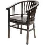 Hellbraune Kolonialstil Möbel Exclusive Holzstühle lackiert aus Massivholz Breite 0-50cm, Höhe 50-100cm, Tiefe 50-100cm 