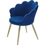 Blaue Wohnling Esszimmerstühle & Küchenstühle aus Textil Breite 0-50cm, Höhe 50-100cm, Tiefe 50-100cm 