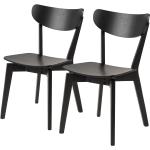 Schwarze Mørteens Holzstühle aus Holz Breite 0-50cm, Höhe 0-50cm, Tiefe 50-100cm 2-teilig 