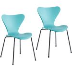 Türkise Moderne Konferenzstühle & Besucherstühle aus Kunststoff Breite 0-50cm, Höhe 0-50cm, Tiefe 0-50cm 
