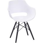 Reduzierte Weiße Minimalistische Designer Stühle aus Kunststoff Breite 0-50cm, Höhe 50-100cm, Tiefe 50-100cm 