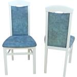 Blaue Esszimmerstühle & Küchenstühle gebeizt aus Massivholz gepolstert Breite 0-50cm, Höhe 0-50cm 2-teilig 