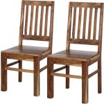 Braune Wolf Möbel Vision Esszimmerstühle & Küchenstühle aus Massivholz Breite 0-50cm, Höhe 100-150cm, Tiefe 0-50cm 2-teilig 