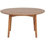 Braune Retro Möbel Exclusive Runde Küchentische rund 130 cm lackiert aus Massivholz mit Schweizer Kante Breite 100-150cm, Höhe 50-100cm, Tiefe 100-150cm 