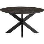 Schwarze Moderne Möbel Exclusive Runde Küchentische rund 140 cm Lackierte aus Massivholz mit Schweizer Kante Breite 100-150cm, Höhe 50-100cm, Tiefe 100-150cm 
