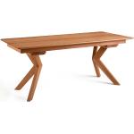 Braune Moderne Franco Möbel Rechteckige Esstische Holz geölt aus Massivholz mit Schublade Breite 200-250cm, Höhe 50-100cm, Tiefe 50-100cm 