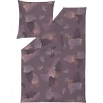 Reduzierte Violette Blumenmuster ESTELLA Baumwollbettwäsche aus Jersey 155x220 