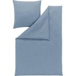 Blaue ESTELLA bügelfreie Bettwäsche aus Baumwolle 