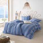 Reduzierte Blaue Gestreifte Maritime ESTELLA Bio Nachhaltige Bettwäsche Sets & Bettwäsche Garnituren aus Baumwolle 40x80 