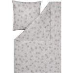 Silberne ESTELLA Bettwäsche Sets & Bettwäsche Garnituren mit Reißverschluss aus Jersey maschinenwaschbar 155x220 