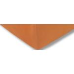 Orange ESTELLA Spannbettlaken & Spannbetttücher aus Baumwolle maschinenwaschbar 200x200 