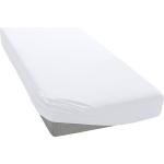 Weiße ESTELLA Spannbettlaken & Spannbetttücher aus Baumwolle maschinenwaschbar 200x200 