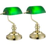 Grüne Antike Bankerlampen & Bankerleuchten E27 
