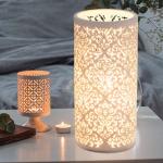Weiße etc-shop Designer Tischlampen aus Porzellan E14 