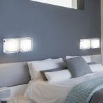 LED Wandstrahler Landhaus Stil Wohnzimmer Holz Beleuchtung schwenkbar Leuchte 