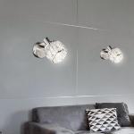 Silberne etc-shop Wandlampen & Wandleuchten matt aus Chrom schwenkbar E14 