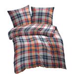 Grüne Karo Moderne Bettwäsche Sets & Bettwäsche Garnituren mit Reißverschluss aus Renforcé 200x200 2-teilig für den für den Frühling 