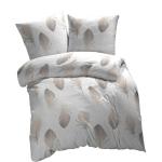 Weiße Etérea Bettwäsche Sets & Bettwäsche Garnituren mit Reißverschluss aus Baumwolle 220x200 