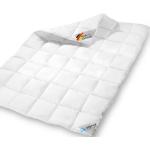 Weiße Karo Microfaser-Bettdecken aus Polyester maschinenwaschbar 140x200 