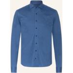 Blaue Eterna 1863 Slim Fit Hemden aus Jersey für Herren 