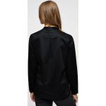Schwarze Unifarbene Elegante Eterna Tunika-Blusen aus Baumwolle für Damen Größe M 