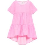 Reduzierte Rosa Unifarbene Kinderblusenkleider & Kinderhemdkleider mit Volants Größe 140 