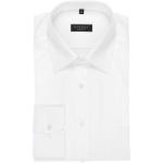 Weiße Unifarbene Langärmelige Eterna Kentkragen Hemden mit Kent-Kragen aus Baumwolle für Herren Größe 6 XL 