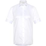 Weiße Kurzärmelige Eterna Hemdblusen aus Baumwolle für Damen Größe XL 