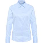Hellblaue Eterna Blusenshirts & Schlusen aus Baumwolle für Damen Größe XXL 