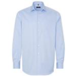 Blaue Langärmelige Eterna Kentkragen Hemden mit Kent-Kragen aus Baumwolle für Herren für den für den Frühling 