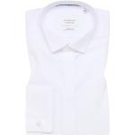 Weiße Eterna Kläppchenkragen Shirts mit Tasche durchsichtig aus Baumwolle für Herren 