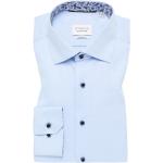 Reduzierte Hellblaue Unifarbene Eterna Kentkragen Hemden mit Kent-Kragen aus Baumwolle für Herren Größe S 