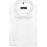 Weiße Kurzärmelige Eterna Kentkragen Shirts mit Tasche aus Baumwolle für Herren Größe 3 XL 