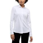 Reduzierte Weiße Langärmelige Eterna Tunika-Blusen aus Jersey für Damen Größe S 