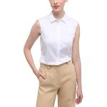 Reduzierte Weiße Ärmellose Eterna Tunika-Blusen für Damen Größe M 