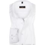 Weiße Langärmelige Eterna Kentkragen Hemden mit Kent-Kragen durchsichtig aus Baumwolle für Herren 