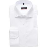 Reduzierte Weiße Unifarbene Langärmelige Eterna Kentkragen Hemden mit Kent-Kragen aus Popeline für Herren 