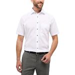 Weiße Kurzärmelige Eterna Kentkragen Hemden mit Kent-Kragen aus Baumwolle für Herren Größe S für den für den Sommer 