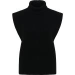 Reduzierte Schwarze Eterna Rollkragen Kaschmir-Pullover aus Wolle für Damen Größe XL 