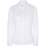 Weiße Langärmelige Eterna Damenlangarmhemden aus Baumwolle Größe L 