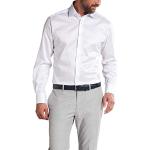 Reduzierte Weiße Unifarbene Langärmelige Eterna 1863 Kentkragen Hemden mit Kent-Kragen für Herren 