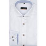 Weiße Langärmelige Eterna Kentkragen Hemden mit Kent-Kragen aus Baumwolle für Herren 