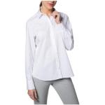 Reduzierte Weiße Unifarbene Langärmelige Eterna Langarmblusen mit Knopf aus Baumwolle für Damen Größe L für den für den Frühling 